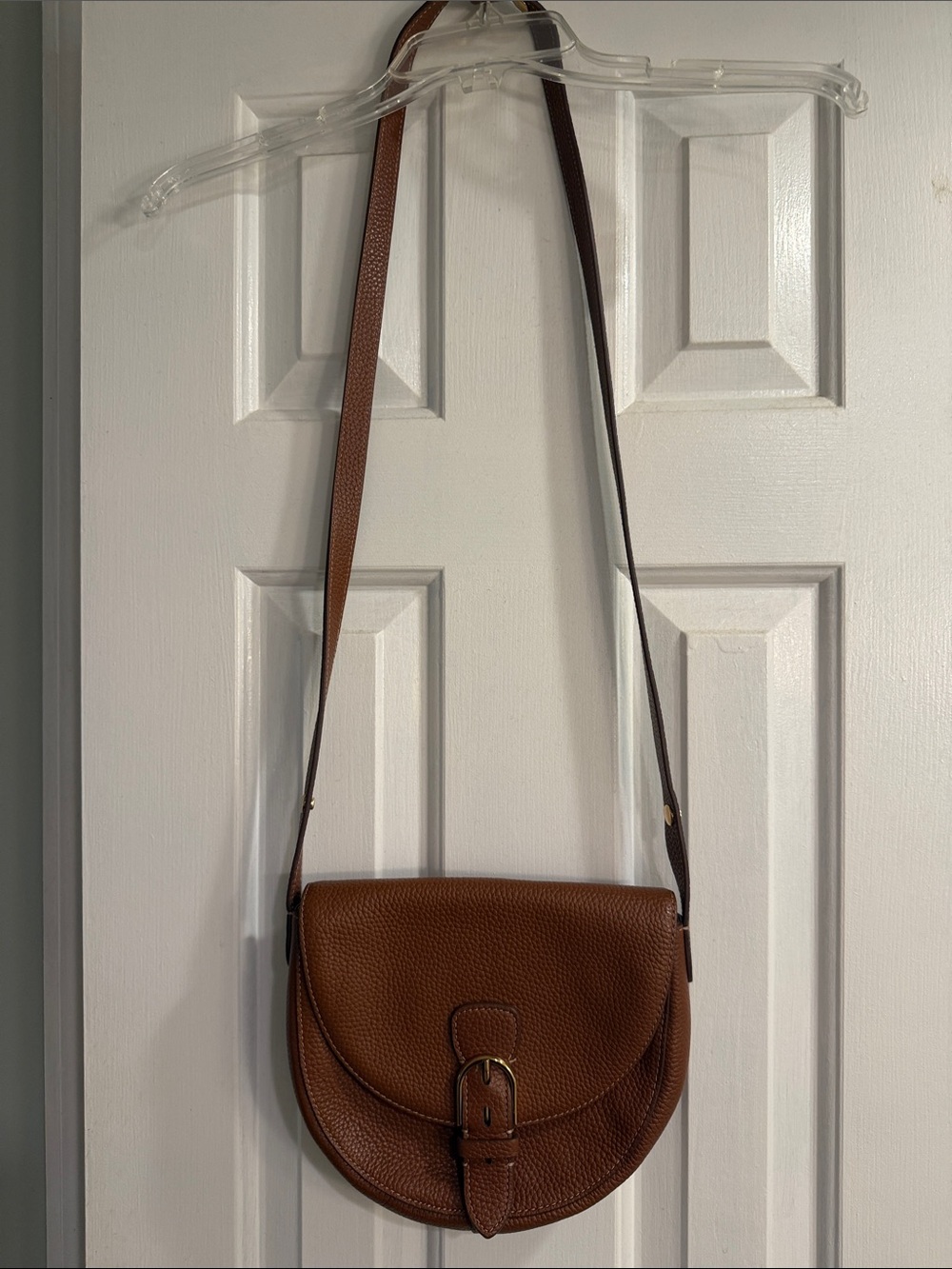Fossil Everleigh Leather Crossbody Saddle Bag NWoT